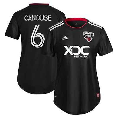 Women's adidas Russell Canouse Black D.C. United 2022 and Red Kit Replica Player Jersey