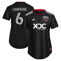 Women's adidas Russell Canouse Black D.C. United 2022 and Red Kit Replica Player Jersey