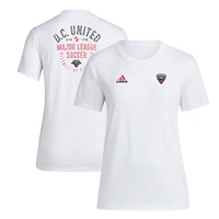 T-shirt adidas D.C. United Local Stoic blanc pour femme