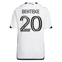 Youth adidas Christian Benteke White D.C. United 2023 The Cherry Blossom Kit Replica Player Jersey