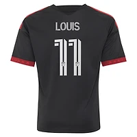 Youth adidas Louis Munteanu Black D.C. United  2026 Black-and-Red Kit Replica Jersey