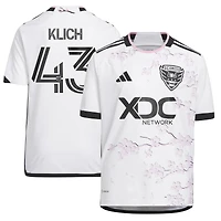 Youth adidas Mateusz Klich White D.C. United 2023 The Cherry Blossom Kit Replica Player Jersey