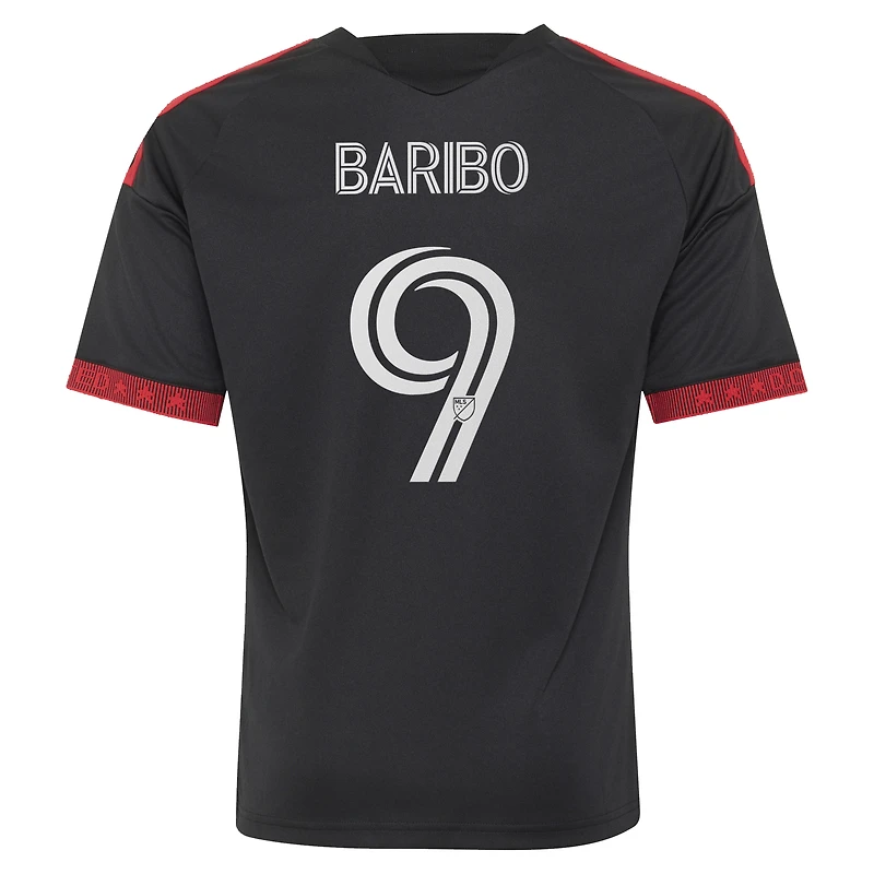 Youth adidas Tai Baribo Black D.C. United 2026 Black-and-Red Kit Replica Jersey