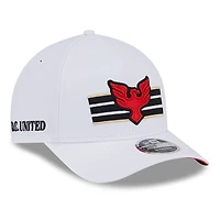 Youth New Era  White D.C. United 2025 Jersey Hook 9FORTY M-Crown Adjustable Hat
