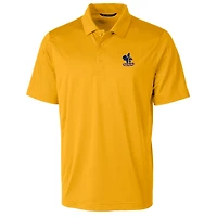 Cutter & Buck Gold Delaware Fightin' Blue Hens Primary Team Logo Prospect Textured Stretch Polo