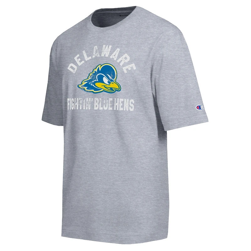 Men's Champion  Heather Gray Delaware Fightin' Blue Hens Weathered Team T-Shirt