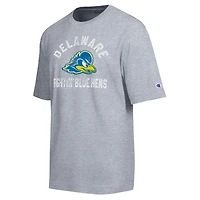 Men's Champion  Heather Gray Delaware Fightin' Blue Hens Weathered Team T-Shirt
