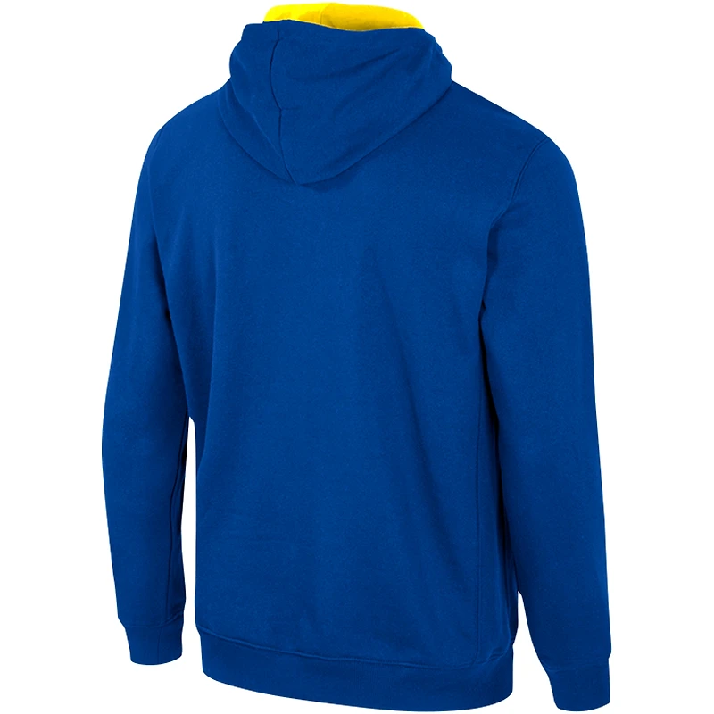 Pull à capuche demi-zip Colosseum Royal Delaware Fightin' Blue Hens Team pour hommes