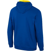 Pull à capuche demi-zip Colosseum Royal Delaware Fightin' Blue Hens Team pour hommes