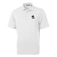 Men's Cutter & Buck White Delaware Fightin' Blue Hens Team Big Tall Virtue Eco Pique Recycled Polo