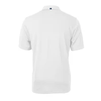 Polo recyclé en piqué écologique pour homme Cutter & Buck White Delaware Fightin' Blue Hens Team Big Tall Virtue