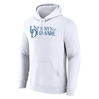 Men's Fanatics  White Delaware Fightin' Blue Hens Primary Logo Pullover Hoodie