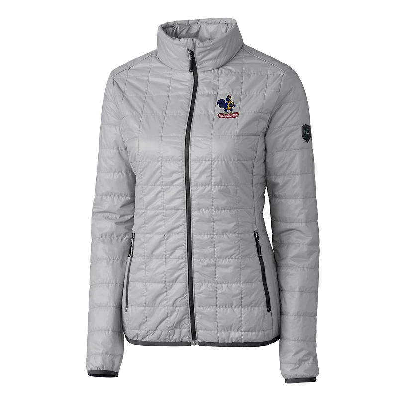 Doudoune isolante entièrement zippée PrimaLoft Eco pour femme, coupe-vent et gris Delaware Fightin' Blue Hens Vault Rainier