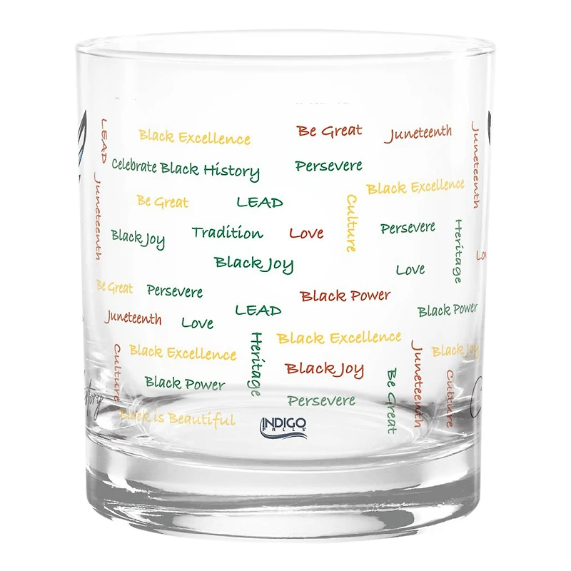 Delaware State Hornets 14oz. Black History Month Rocks Glass