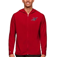 Sweat à capuche zippé Legacy rouge des Delaware State Hornets pour homme