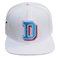 Men's Pro Standard White Delaware State Hornets Wool Snapback Hat