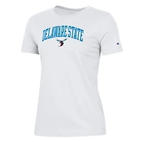 Women's Champion White Delaware State Hornets Core 2.0 T-Shirt