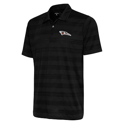 Men's Antigua Black Delmarva Shorebirds Compass Polo