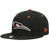 Casquette ajustée New Era 59FIFTY noire Delmarva Shorebirds Authentic Collection Team Home pour homme