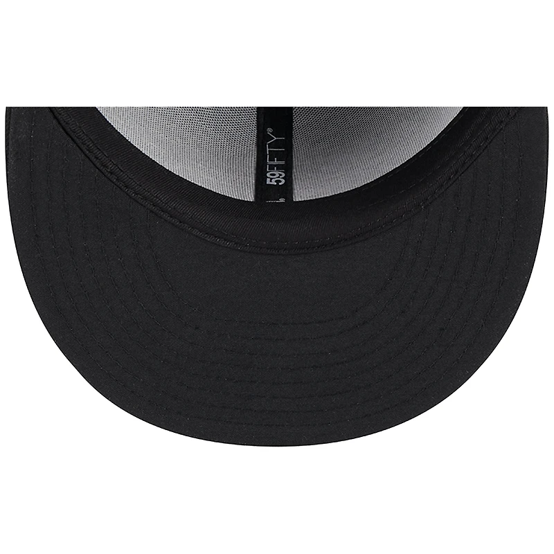 Casquette ajustée New Era noire Delmarva Shorebirds pour homme Maryland 59FIFTY