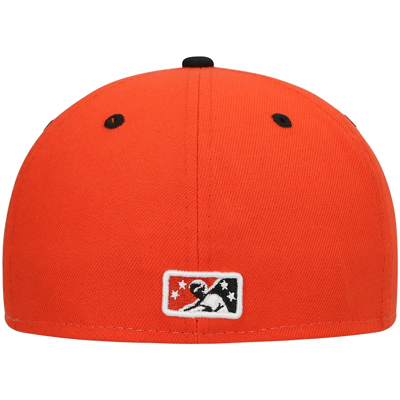 Men's New Era White Delmarva Shorebirds Authentic Collection Team Alternate 59FIFTY Fitted Hat