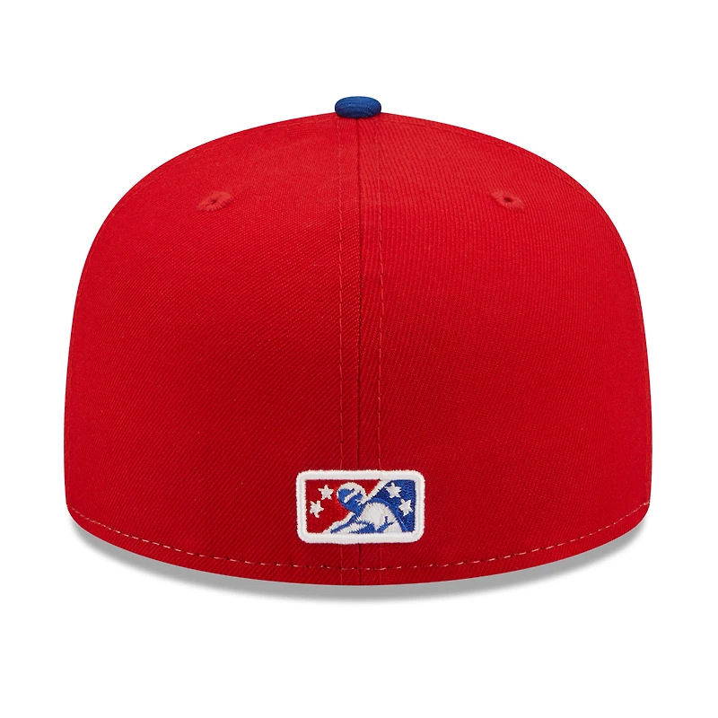 Casquette ajustée New Era Delmarva Shorebirds Scrapple Theme Night 59FIFTY blanche pour homme