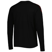 Men's Black Denmark National Team Fan Raglan Long Sleeve T-Shirt