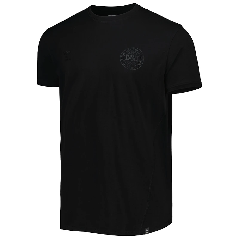 Men's Black Denmark National Team Fan Travel T-Shirt