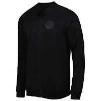 Men's Hummel Black Denmark National Team Line Up Raglan Full-Zip Jacket