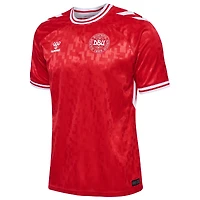 Maillot réplique domicile de l'équipe nationale du Danemark 2024 rouge pour homme