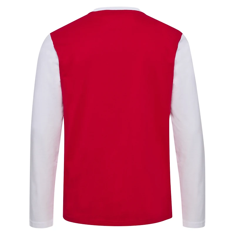 T-shirt rouge à manches longues pour hommes, équipe nationale du Danemark