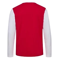 T-shirt rouge à manches longues pour hommes, équipe nationale du Danemark