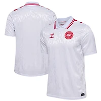 Men's White Denmark National Team 2024 Away Replica Jersey