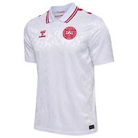Men's White Denmark National Team 2024 Away Replica Jersey