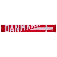 Drapeau de fan de l'équipe nationale du Danemark rouge Foulard