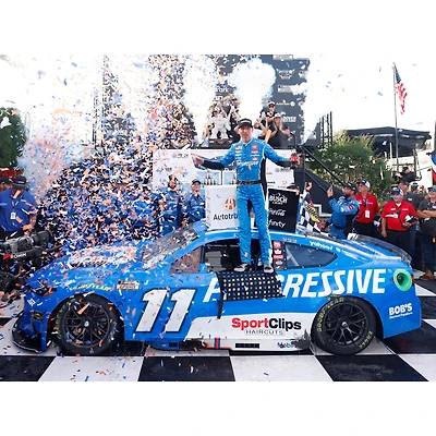 Voiture miniature de course Action Racing Denny Hamlin 2025 Autotrader EchoPark Automotive 400, victoire, échelle 1:24, Elite.