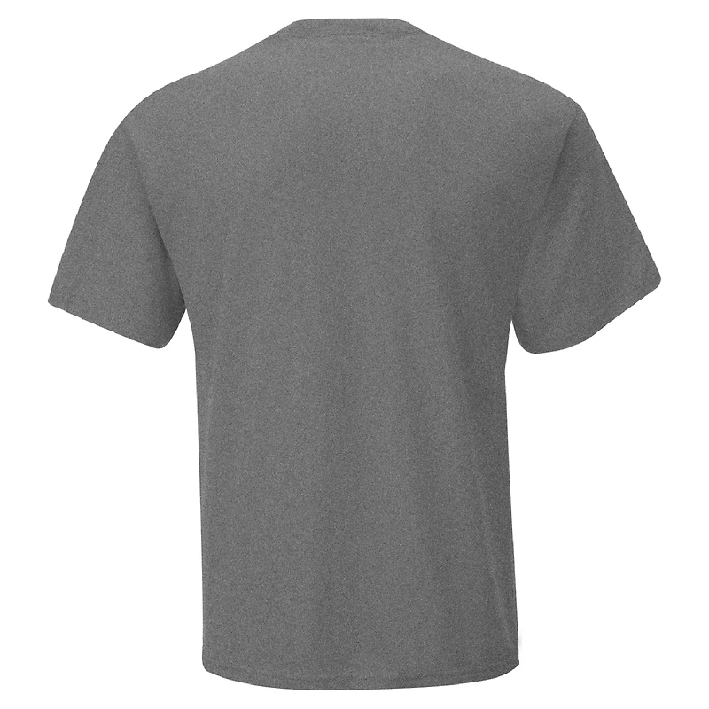 T-shirt à damier pour homme, couleur anthracite chiné, Denny Hamlin, victoire la course 400 Autotrader EchoPark Automotive 2025