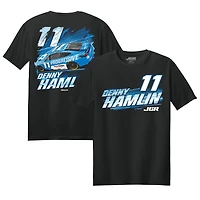 T-shirt noir pour homme de la collection Joe Gibbs Racing Team, Denny Hamlin Progressive Car