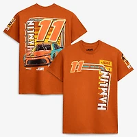 T-shirt orange de la collection Joe Gibbs Racing Team pour homme, avec Denny Hamlin n° 11, vendu chez Bob's Discount Furniture.