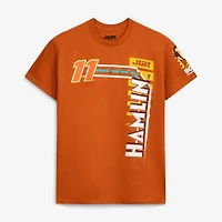 Men's Joe Gibbs Racing Team Collection  Orange Denny Hamlin #11 Bob's Discount Furniture T-Shirt