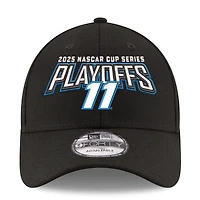 Casquette ajustable 9FORTY noire New Era Denny Hamlin pour homme, éliminatoires NASCAR Cup Series 2025