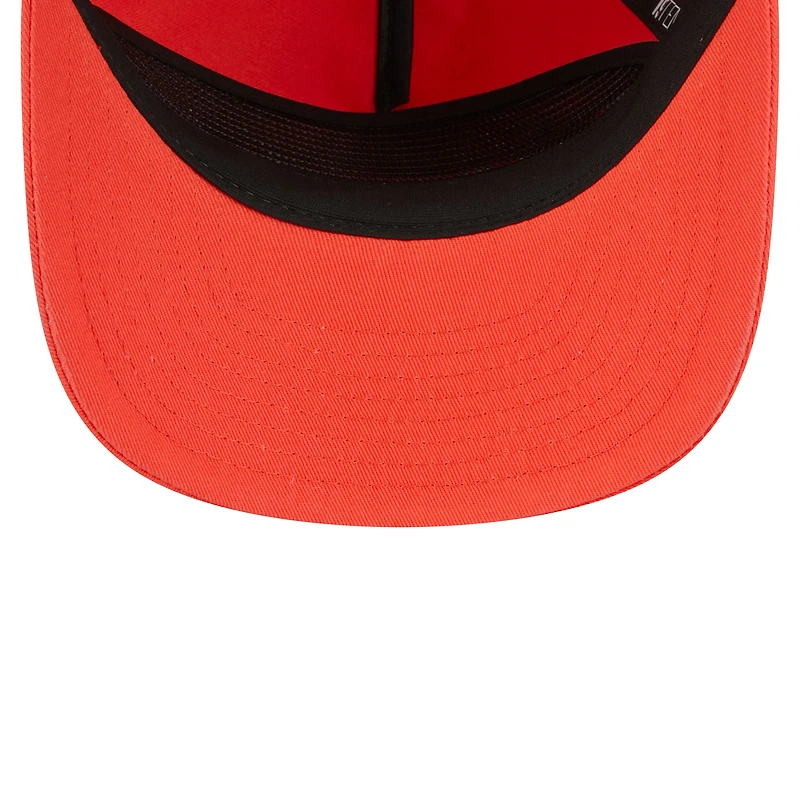Men's New Era Orange Denny Hamlin Driver Script 19TWENTY Adjustable Hat