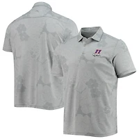 Polo Tommy Bahama gris Denny Hamlin Miramar Blooms pour hommes