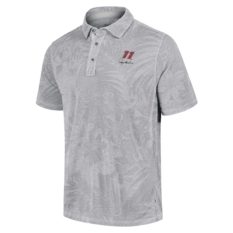 Polo Tommy Bahama gris Denny Hamlin Santiago Paradise pour hommes