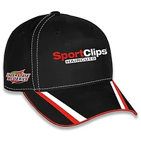 Casquette ajustable unisexe à damier noir Denny Hamlin Sport Clips Uniform