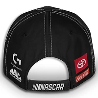 Casquette ajustable unisexe à damier noir Denny Hamlin Sport Clips Uniform