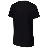 Women's G-III 4Her by Carl Banks Black Denny Hamlin Strategy V-Neck T-Shirt