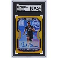 Carte de recrue authentifiée 9,5/10 Panini Prizm Gold Prizm #316 #8/10 SGC autographiée par Albert Okwuegbunam Denver Broncos 2020
