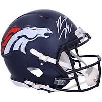Casque authentique Riddell Speed ​​2024 autographié par Bo Nix Denver Broncos