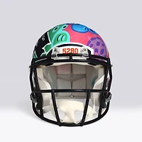 Bo Nix Denver Broncos Autographed 2024 Riddell Speed Authentic Helmet - Art by JPO - Limited Edition #1/1